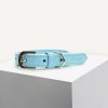 D&S Blue Diamante Vegan Leather Dog Collar - Image 3