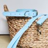 D&S Blue Diamante Vegan Leather Dog Collar - Image 5