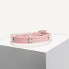 D&S Blush Pearl Vegan Leather Cat Collar