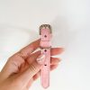 D&S Blush Vegan Leather Dog Collar - Image 2