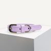 D&S Lilac Pearl Vegan Leather Dog Collar - Image 2