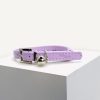 D&S Lilac Pearl Vegan Leather Cat Collar - Image 2