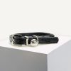 D&S Black Square Stud Vegan Leather Cat Collar - Image 2