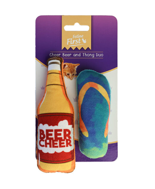 Feline First Cheer Beer and Thong Duo