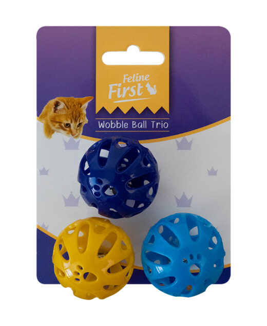 Feline First Wobble Ball Trio (6)