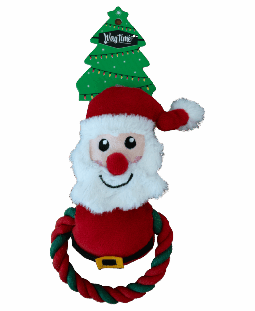 WagTime Christmas Santa Small Ring Tug Rope (6)