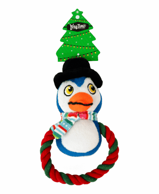 WagTime Christmas Penguin Small Ring Tug Rope (6)