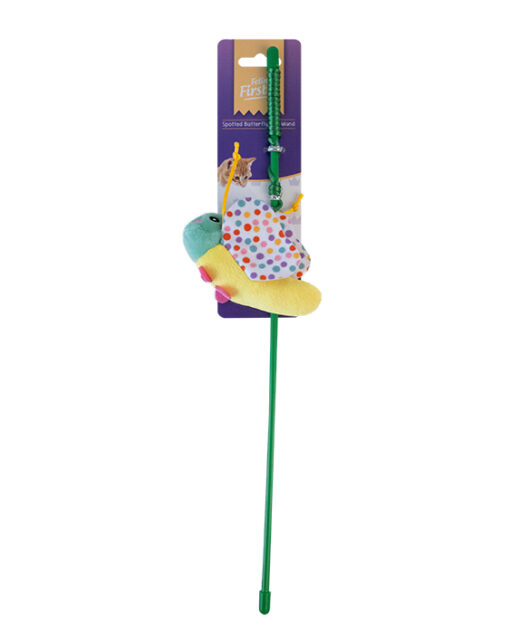 Feline First Spotted Butterfly Cat Wand (6)