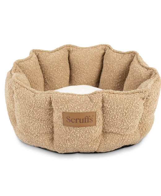 ***Scruffs Boucle Cat Bed 45cm - Desert Brown